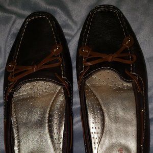 Brown Leather Driving Loafers